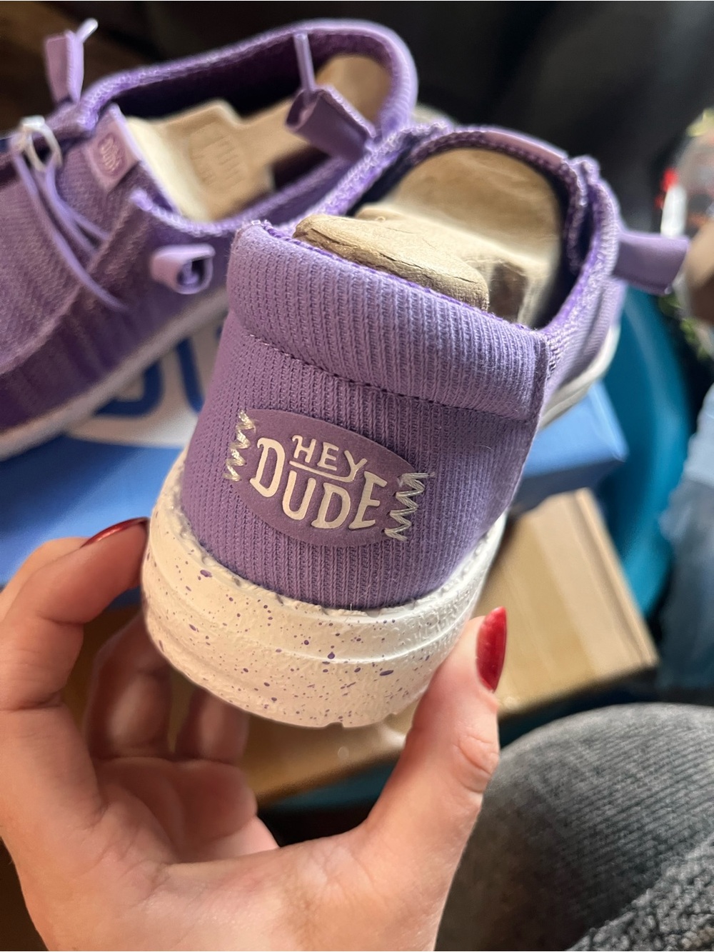 Purple hey dudes
